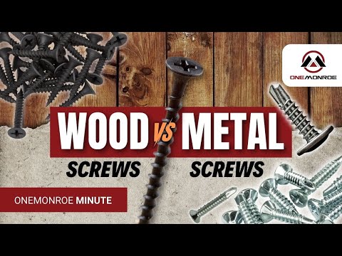 Wood Screws vs Metal Screws: Similarities and Differences