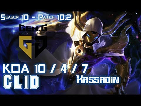 Gen Clid KASSADIN vs AURELION SOL Mid - Patch 10.2 KR Ranked