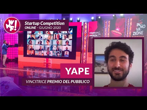 Yape vince il premio del pubblico alla Startup Competition del WFM2020-Giugno