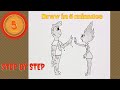 How To Draw Ember And Wade From Elemental How To Draw Disney Characters 7
