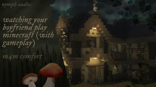 watching your boyfriend play minecraft (with gameplay) [m4m] [fluff] [sleep comfort?]