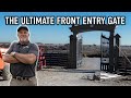 Building My Front Gate With MASSIVE 100 YEAR OLD TREES