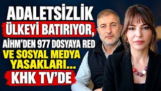 ADALETSİZLİK ÜLKEYİ BATIRIYOR, AİHM'DEN 977 DOSYAYA RED VE SOSYAL MEDYA YASAKLAR