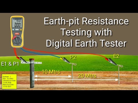 How to Test Earth-pit Resistance with Digital Earth Tester