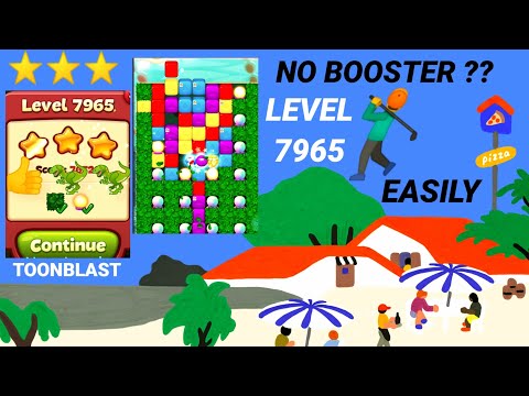 Toon Blast | Toon blast level | 7965 - No Booster ?👍Easily✨🏃