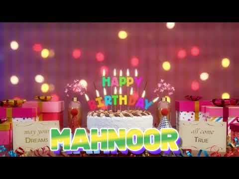 MAHNOOR Happy Birthday Song with Names 🌟 Happy Birthday to You