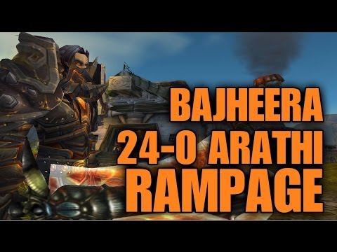 Bajheera - Epic 24-0 Arathi Basin Rampage - 5.4.7 Gladiator Warrior PvP