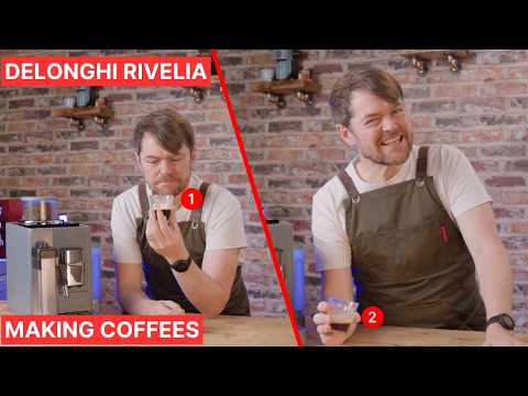 Delonghi Rivelia - Making Coffees, Hot & Cold.