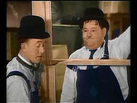 Laurel & Hardy   Busy Bodies in colour