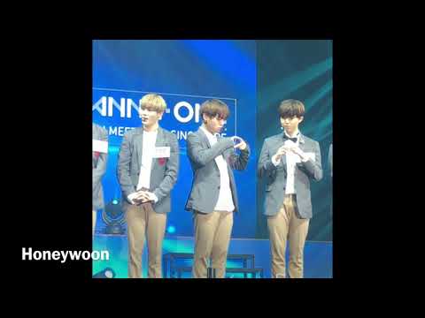 170922 Wanna One Jihoon Jaehwan Hearteu 💕 - Wanna One Singapore Fanmeet