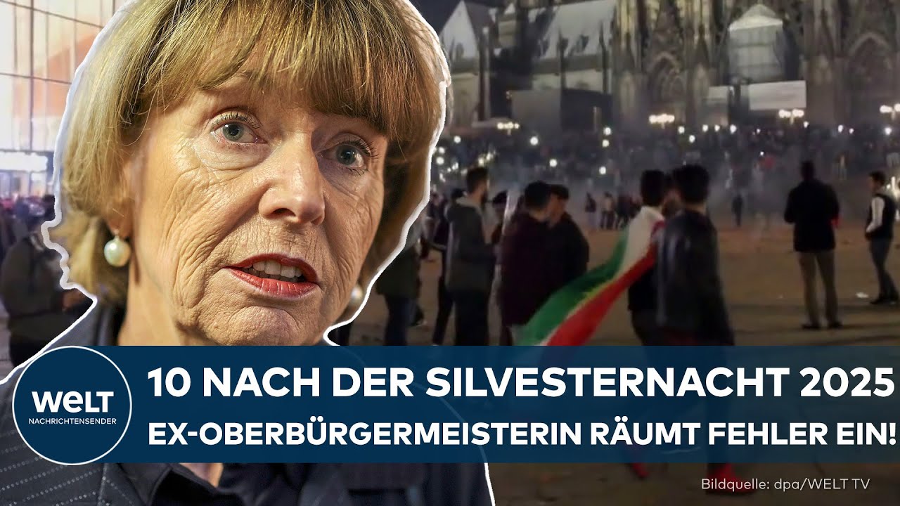KÖLN: 10 Jahre nach der Silvesternacht – Ex-Oberbürgermeisterin Reker räumt Fehler ein!