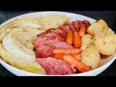 The Most Tender Slow Cooker Corned Beef And Cabbage...