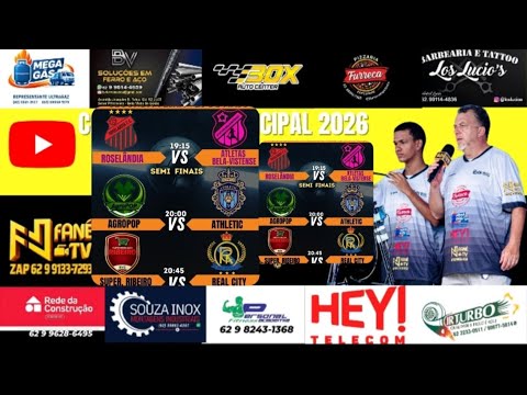 AO VIVO FANÉTV/SEMIFINAL CAMPEONATO MUNICIPAL FUTSAL/MUNICIPAL FEMININO/BELA VISTA DE GOIÁS