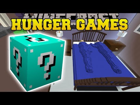 Minecraft: GIANT BED HUNGER GAMES - Lucky Block Mod - Modded Mini-Game