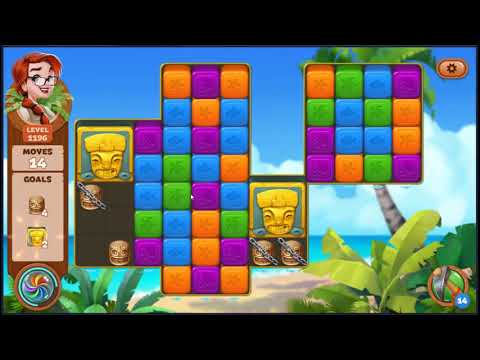 Lost Island Blast Adventure Level 1196 - NO BOOSTERS 🏝️ | SKILLGAMING ✔️