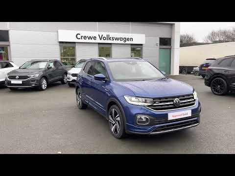 Approved Used Volkswagen T-Cross R-Line 1.5TSI 150PS DSG in Reef Blue - DA21GHH - Crewe Volkswagen