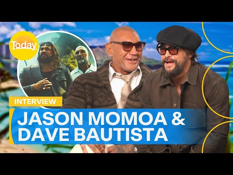 Jason Momoa and Dave Bautista chat with Today about their new film | Today Show Australia