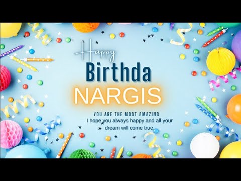 Happy Birthday to You Nargis💞 | Birthday Song for Nargis🎉 | Nobel English