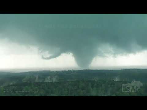 03-17-2021 Silas, AL - Amazing Close Range Tornado with Drone