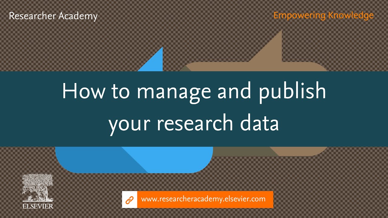 How to manage and publish your research data