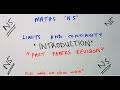 Mathematics N5 Limits And Continuity Introduction Mathszoneafricanmotives