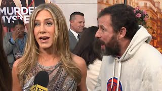 Jennifer Aniston CALLS OUT Adam Sandler at Murder Mystery 2 Premiere (Exclusive)