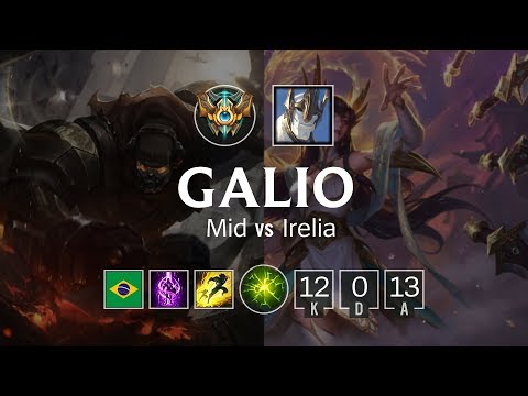 Galio Mid vs Irelia - BR Challenger Patch 8.21