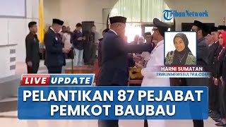 Walikota Baubau Pimpin Pelantikan Massal Pejabat, Yusran Fahim Didampingi Wakil dan Sekda