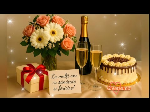 La mulți ani de ziua ta🥰 Mesaje frumoase Urări pentru zile de naștere🎈onomastice🎈Felicitări muzicale