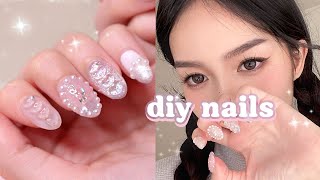 How to Do Cute Nails at Home ♡ beginners nail art tutorial 💅🏻