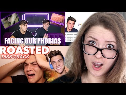 FACING OUR PHOBIAS, ROASTING EACH OTHER AND MORE!! - Dolan Twins Reaction