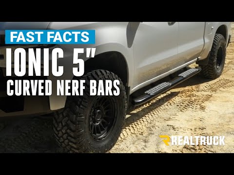 Ionic 5" Stainless and Black Curved Nerf Bars Fast Facts