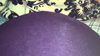 Belly moving eight and a half  months pregnant