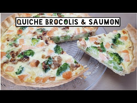 Quiche au BROCOLI et SAUMON كيش بروكلي وسمك السلمون