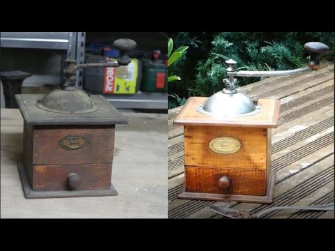 Rusty Old Coffee Grinder-Restoration 1840-1936