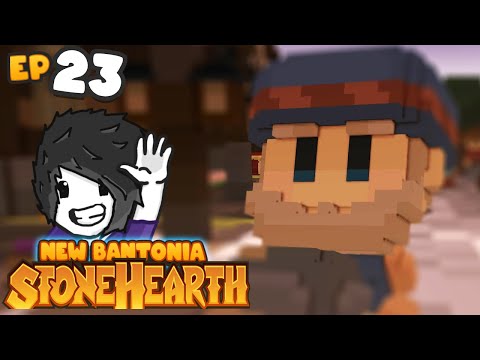 Stonehearth Ace - Building An Large Town Square - Ep 23