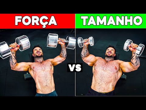Qual a Diferença Entre Treino Para Ficar Grande vs Treino de Força?