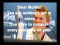 Paradise Oskar - Dear mother (lyrics) 