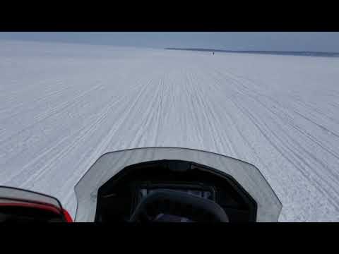 Ice bridge to Mackinac Island from St. Ignace 2019
