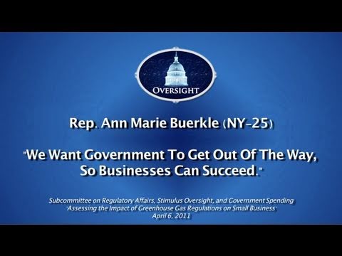 Buerkle: We Want Government To Get Out Of The Way, So Businesses Can Succeed"