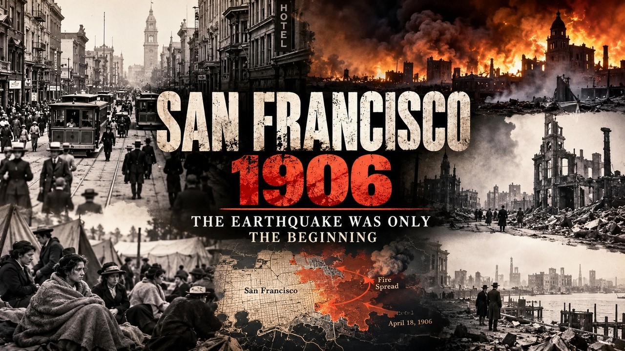 San Francisco 1906 earthquake and fire documentary visual