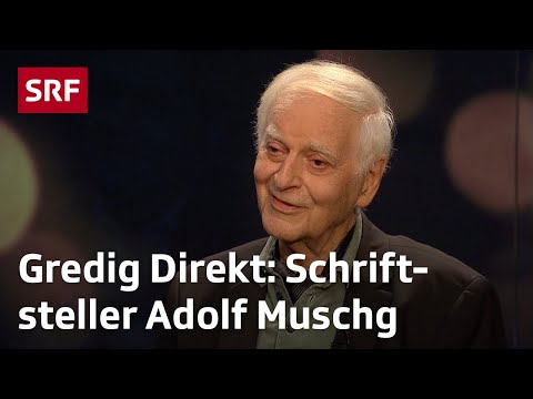 SRF Gredig Direkt mit Schriftsteller Adolf Muschg
