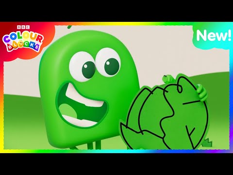 Green's Song Sing Along | Colour Songs for Kids | Kids Learn Colours | @colourblocks