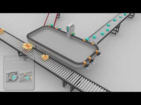 Wireless communication transport track systems for packaging machines logo