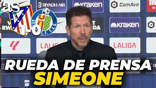 SIMEONE, RUEDA DE PRENSA completa tras el ATLÉTICO DE MADRID 1 - GETAFE 0 | LALIGA EA SPORTS