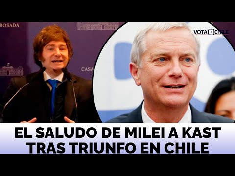 Milei's greeting to Kast after his landslide victory in the Chilean presidential elections