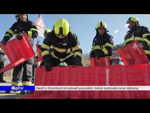 Zkouška protipovodňových zábran, náhled videosekvence