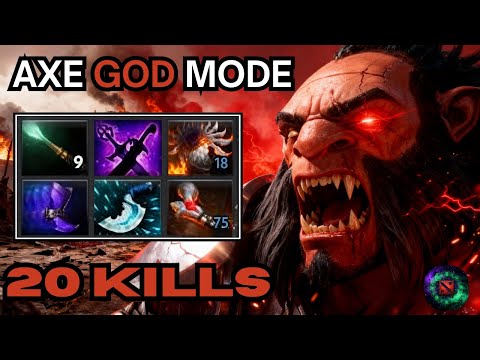 Axe Destroys Offlane! 20 Kills Ultra Aggressive Gameplay | Dota 2 Axe Offlane Domination & Bloodbath