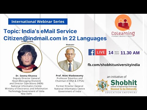 #CoLearning: India’s eMail Service Citizen@indmail.com in 22 Languages