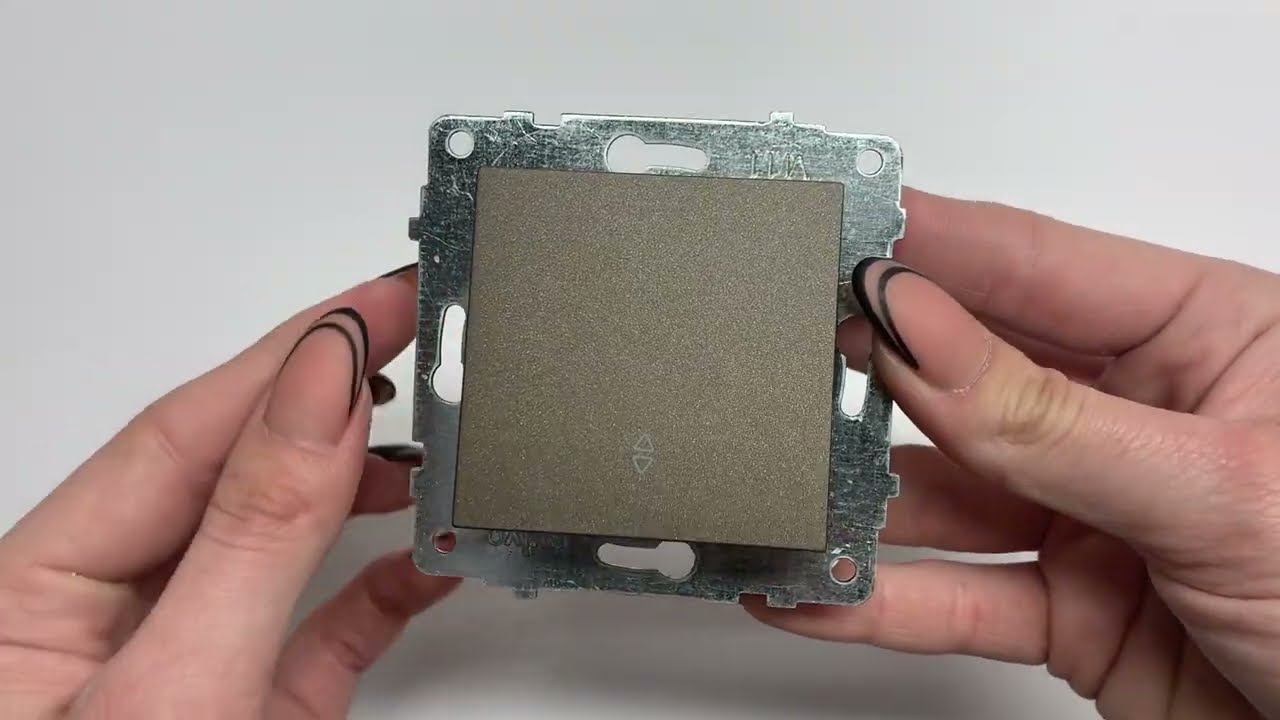 Выключатель проходной одноклавишный OVIVO Grano мокко (600-000219-209)